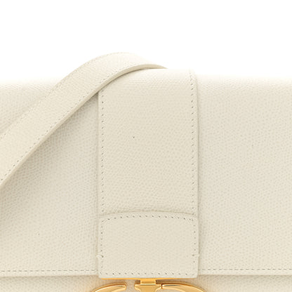 Christian Dior Grained Calfskin 30 Montaigne Flap Bag White 8 of 13