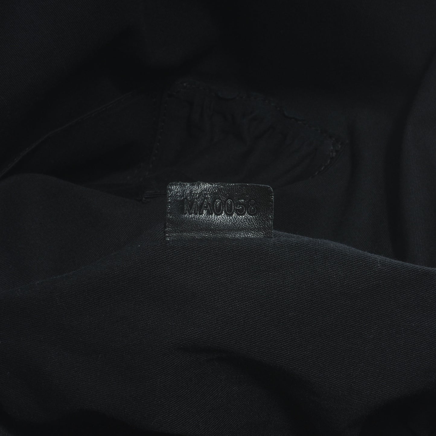 Calfskin Crocodile Embossed Large Nightingale Black