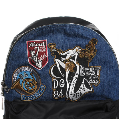 Dolce & Gabbana Denim Patched Volcano Backpack Black 7 of 7