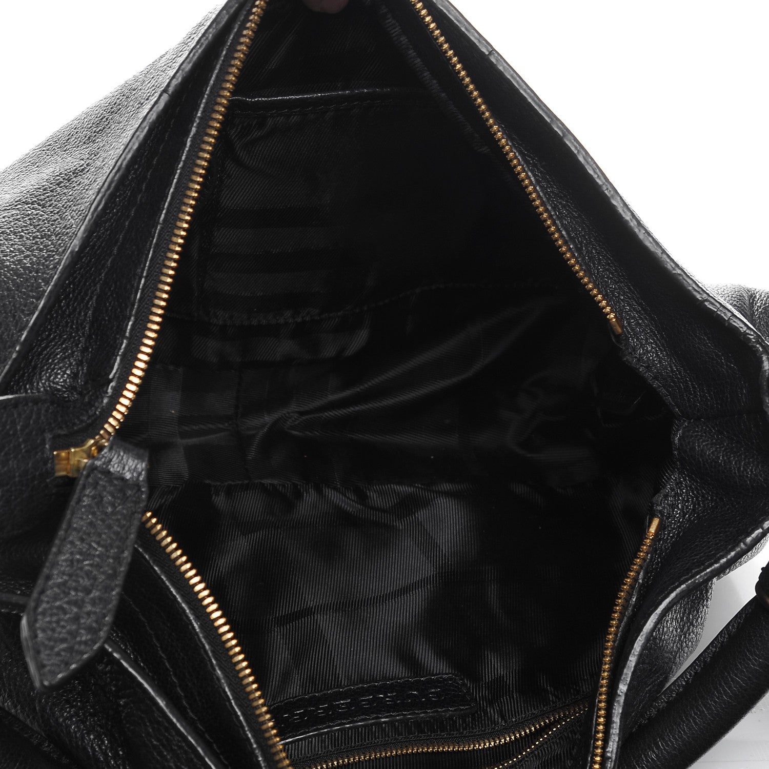Burberry Buffalo Leather East West Tote Black 6 of 9