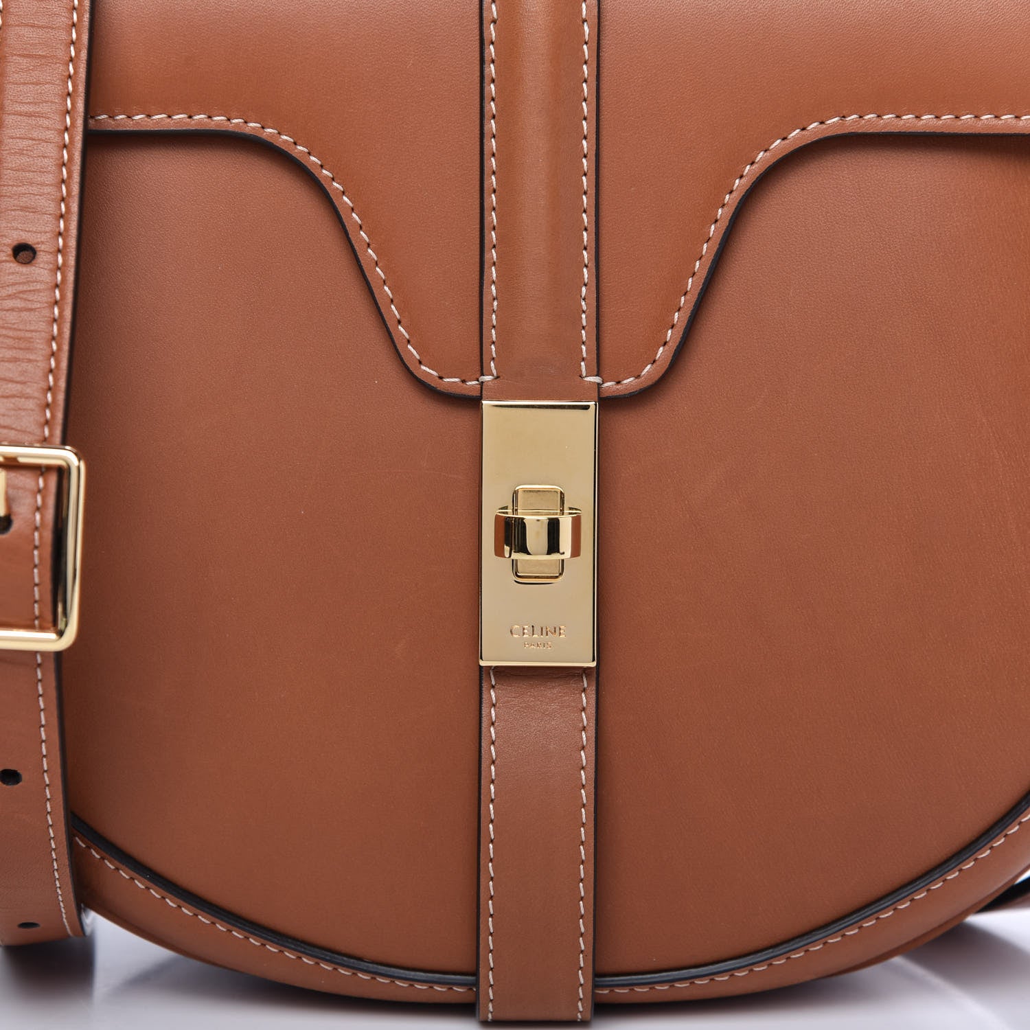 Celine Natural Calfskin Medium Besace 16 Tan 10 of 10