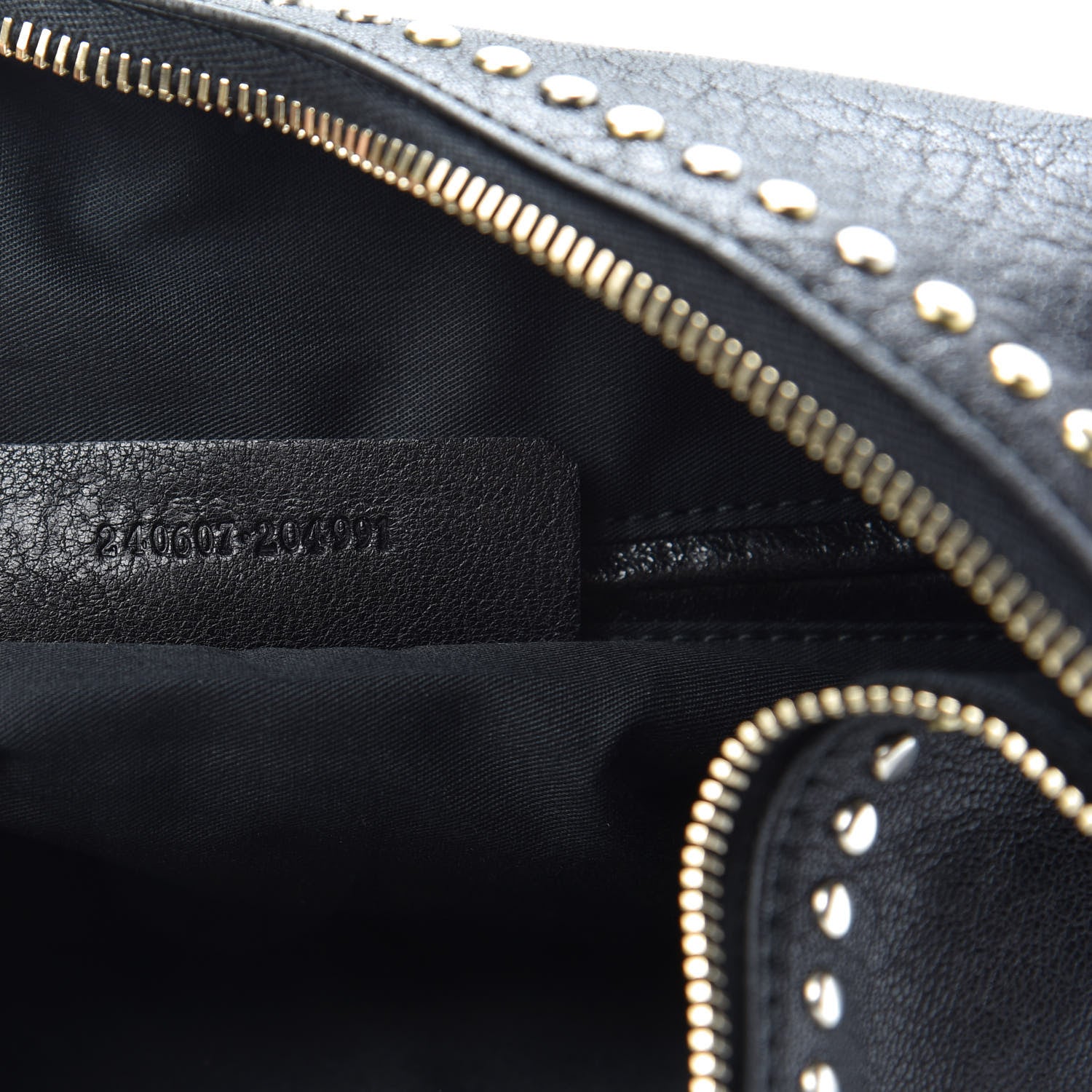 Alexander McQueen Calfskin Studded De Manta Clutch Black 7 of 11