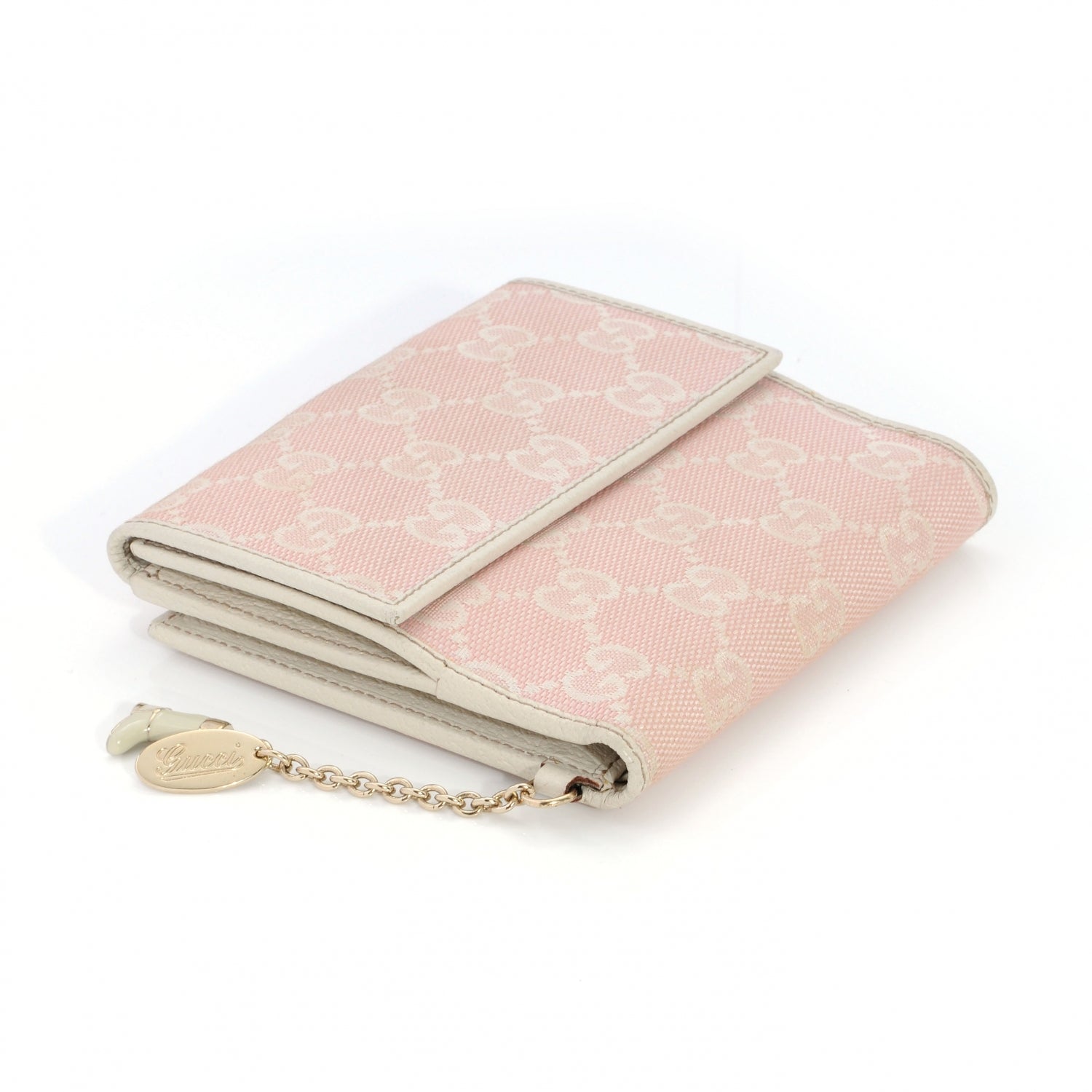 Gucci Monogram Jolicoeur Compact Wallet Pink 3 of 8