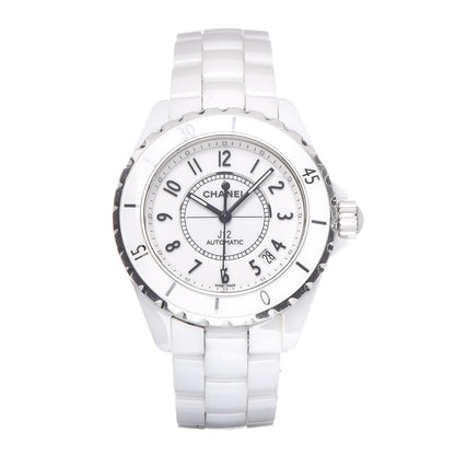 Chanel Stainless Steel Ceramic 38mm J12 Automatic Watch White 1 of 6