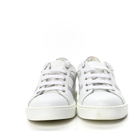 Hermes Nappa Womens Avantage Sneakers 38 White Argent 2 of 6