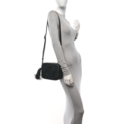 Gucci Sakai Be Green Calfskin Diagonal Stitched Small Blondie Shoulder Bag Black 2 of 10