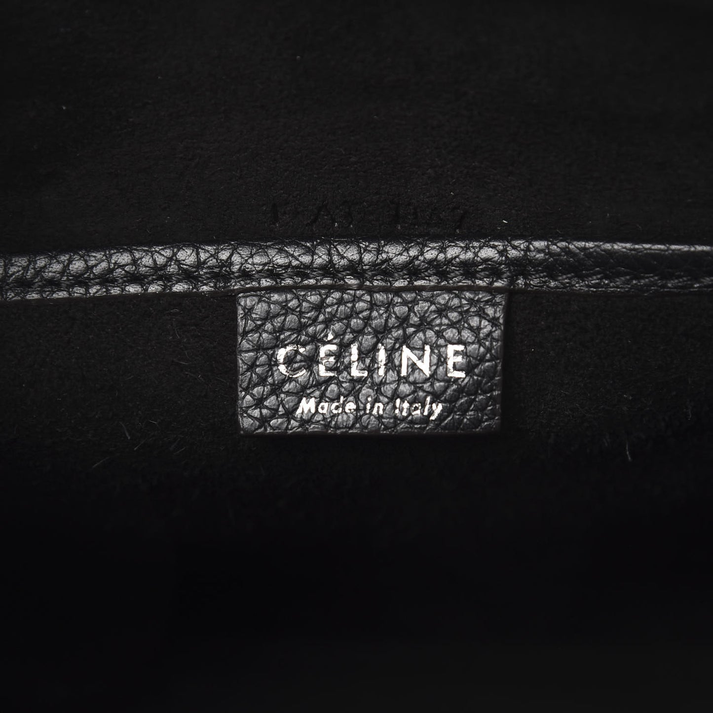 Drummed Calfskin Nano Luggage Black