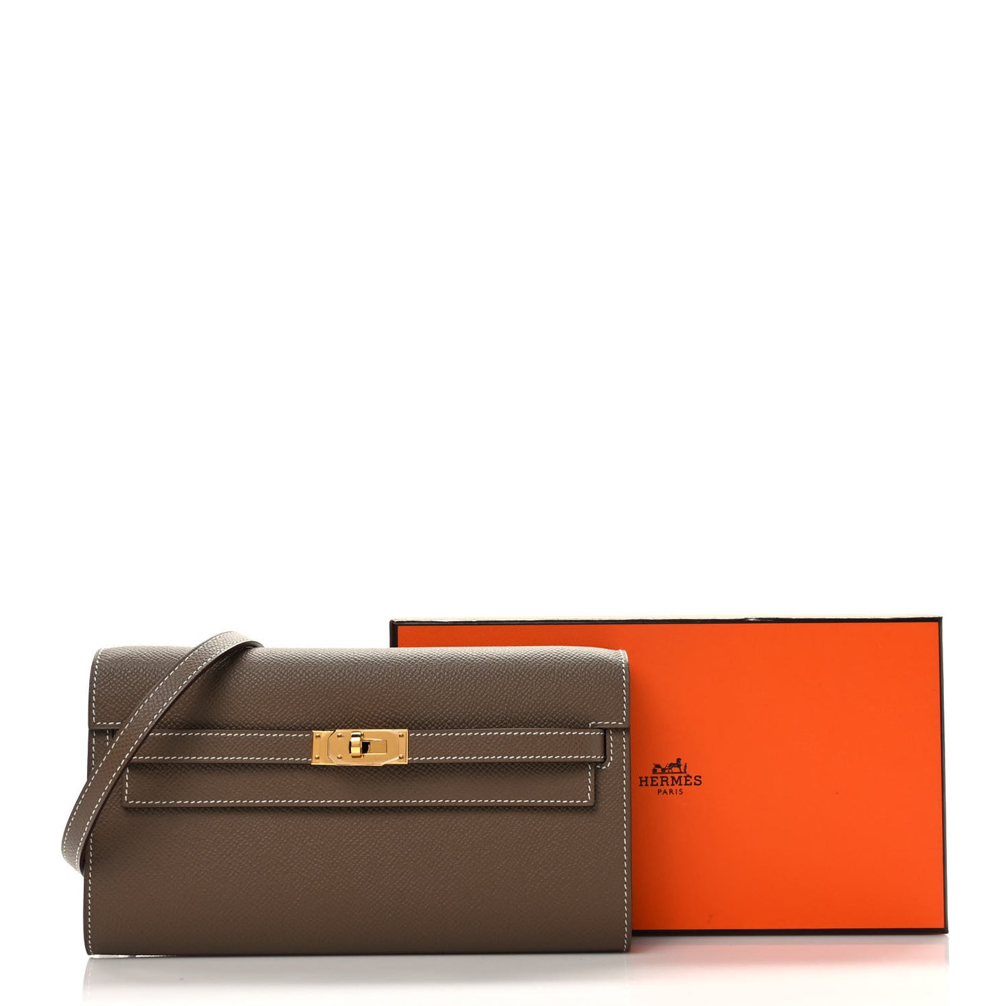 Epsom Kelly Wallet To Go Etoupe