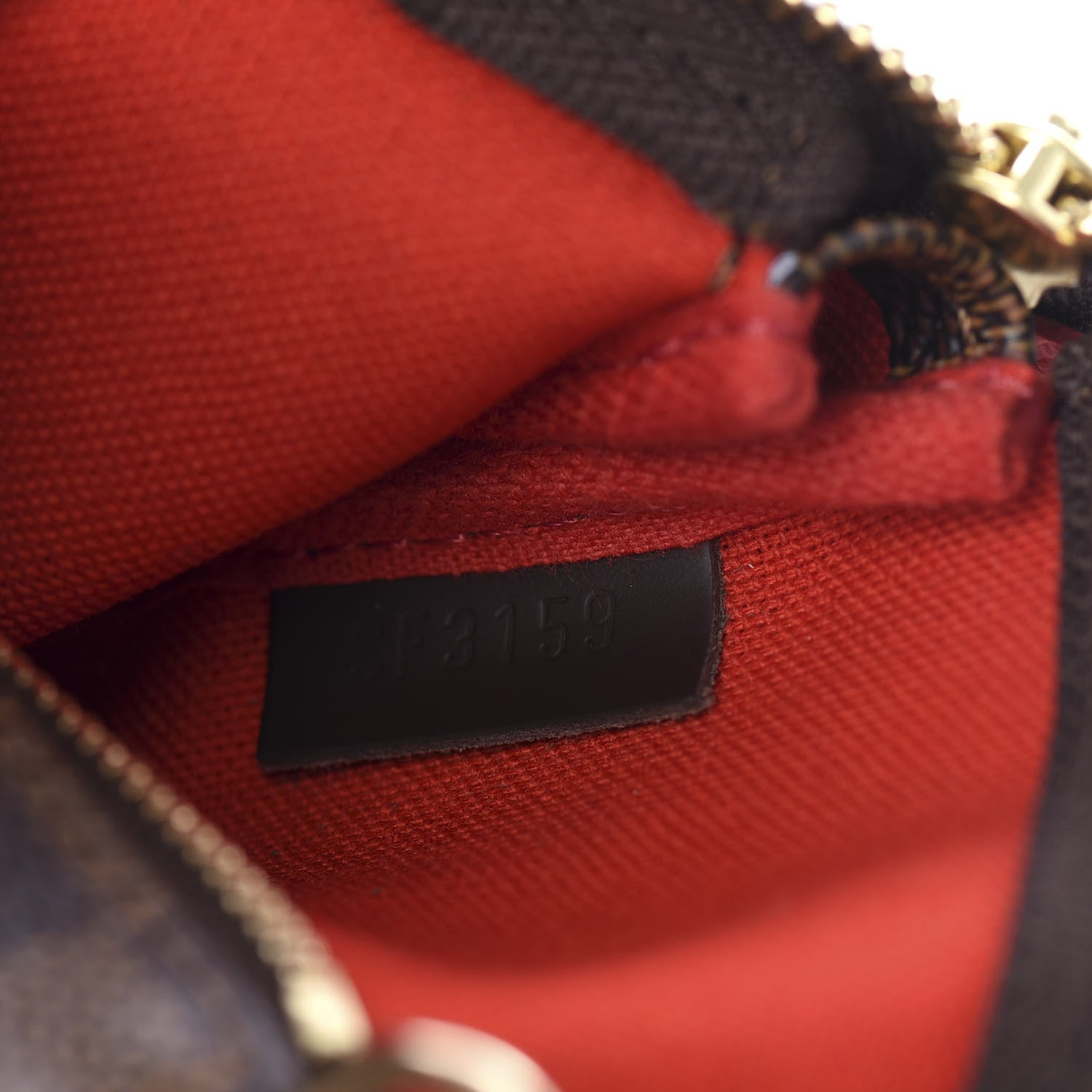 Louis Vuitton Damier Ebene 2019 Christmas Animation Mini Pochette Accessories Red 5 of 7