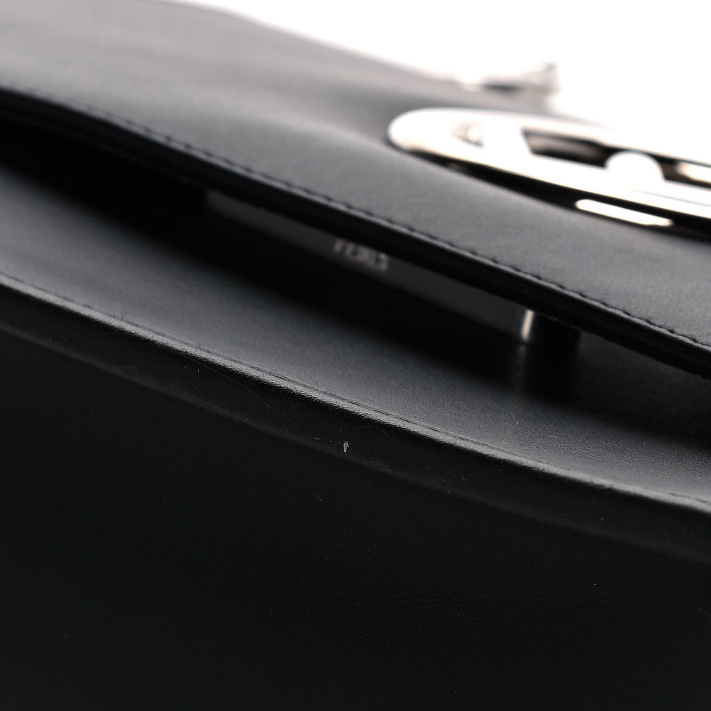 Vitello Century Opaco F is Fendi Kan I Shoulder Bag Black