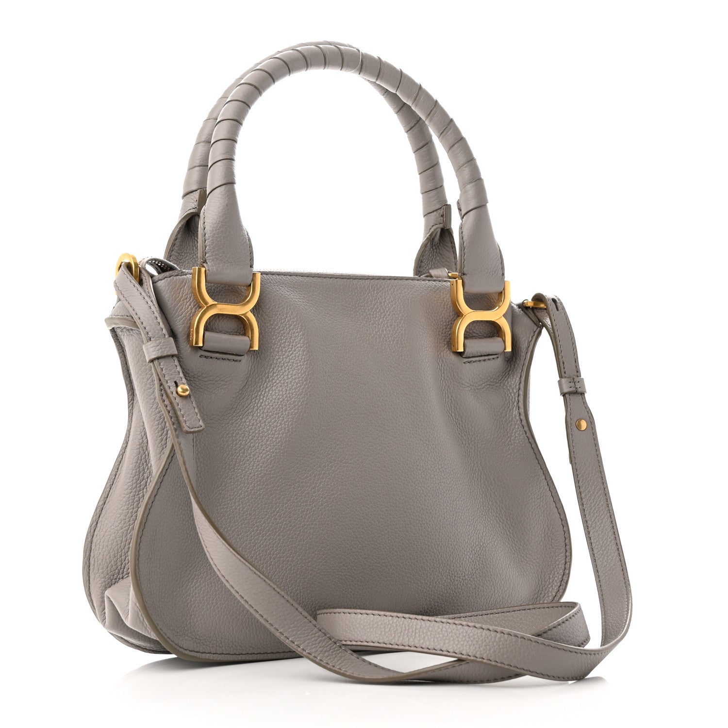 Chloe Calfskin Small Marcie Satchel Cashmere Grey 3 of 9