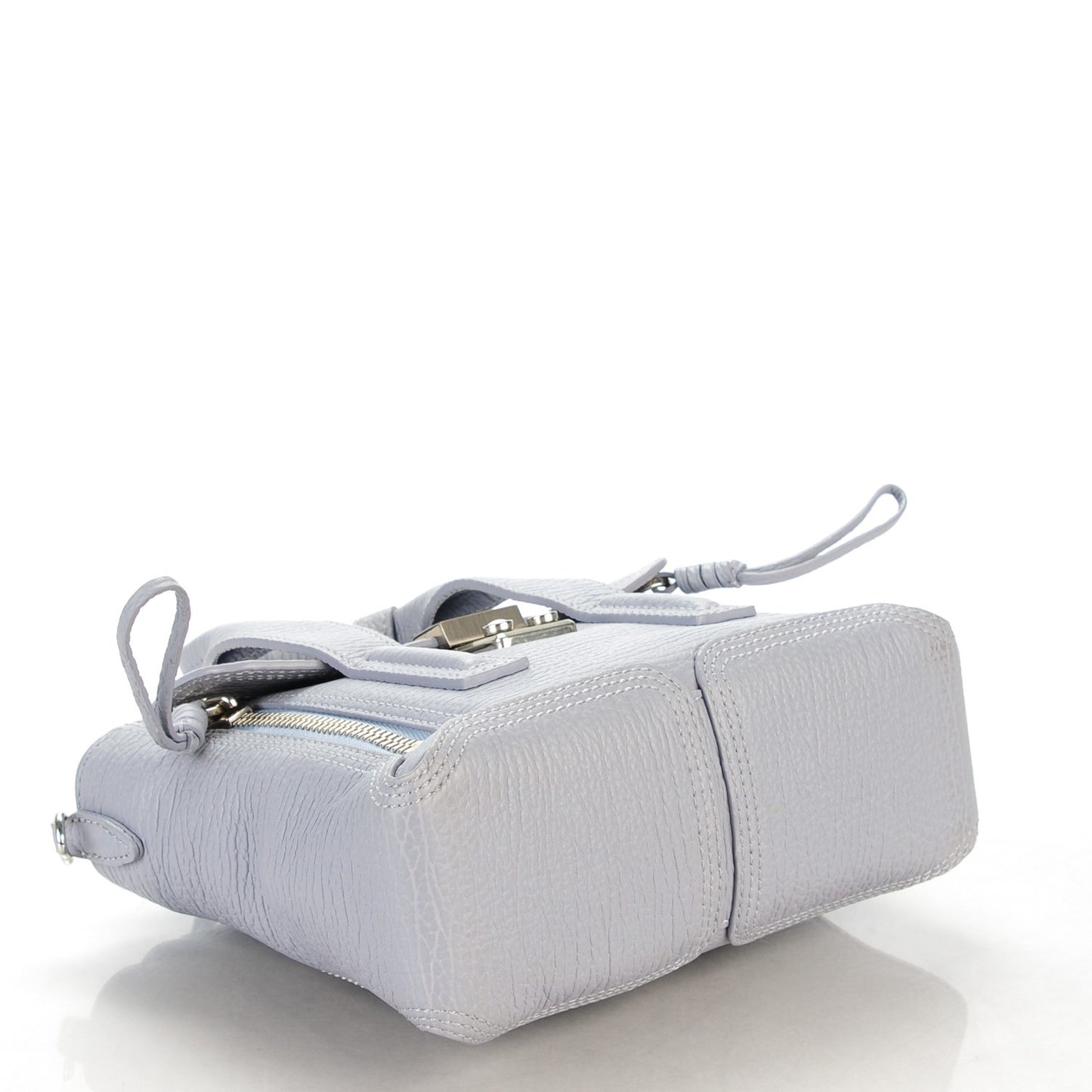 3.1 Textured Calfskin Mini Pashli Satchel Lilac