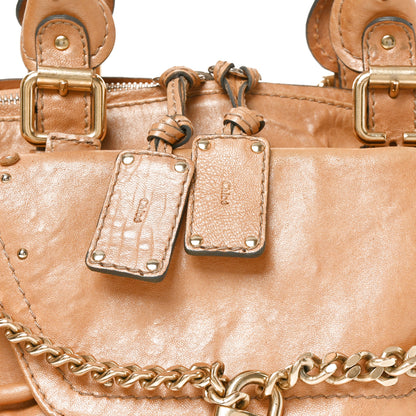 Chloe Calfskin Medium Paddington Capsule Satchel Brown 8 of 10