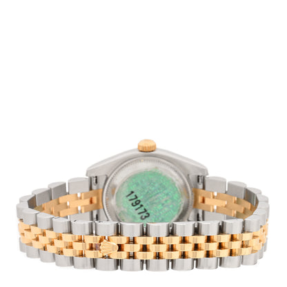 Rolex Stainless Steel 18K Yellow Gold 26mm Oyster Perpetual Datejust Watch White Roman 179173 3 of 4