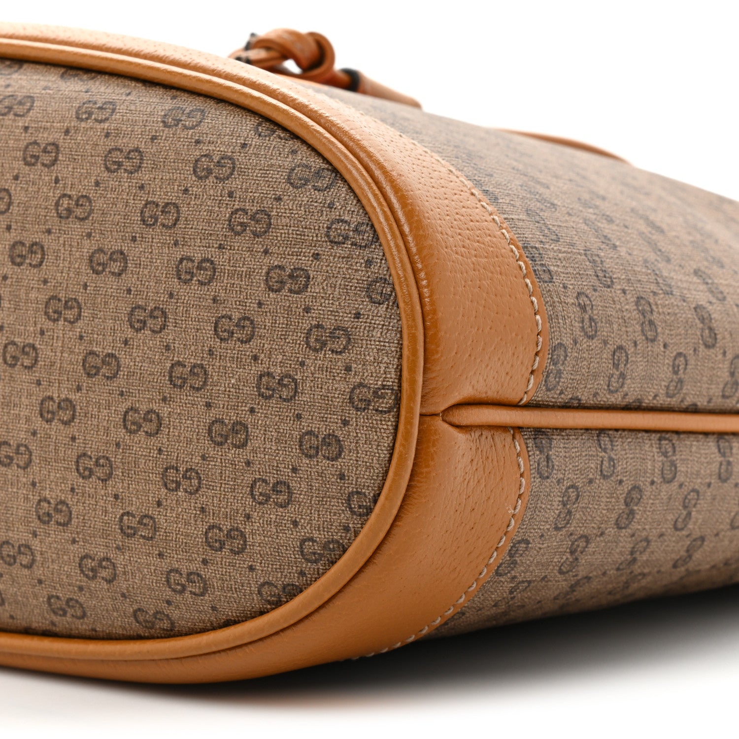 Gucci X DISNEY Mini Vintage GG Supreme Monogram Bucket Bag Beige Vintage Sun Oil 8 of 9