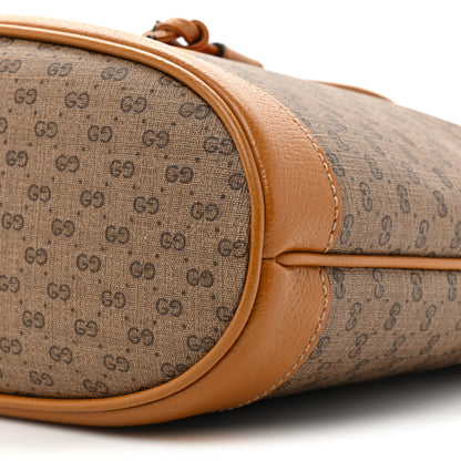 Gucci X DISNEY Mini Vintage GG Supreme Monogram Bucket Bag Beige Vintage Sun Oil 8 of 9