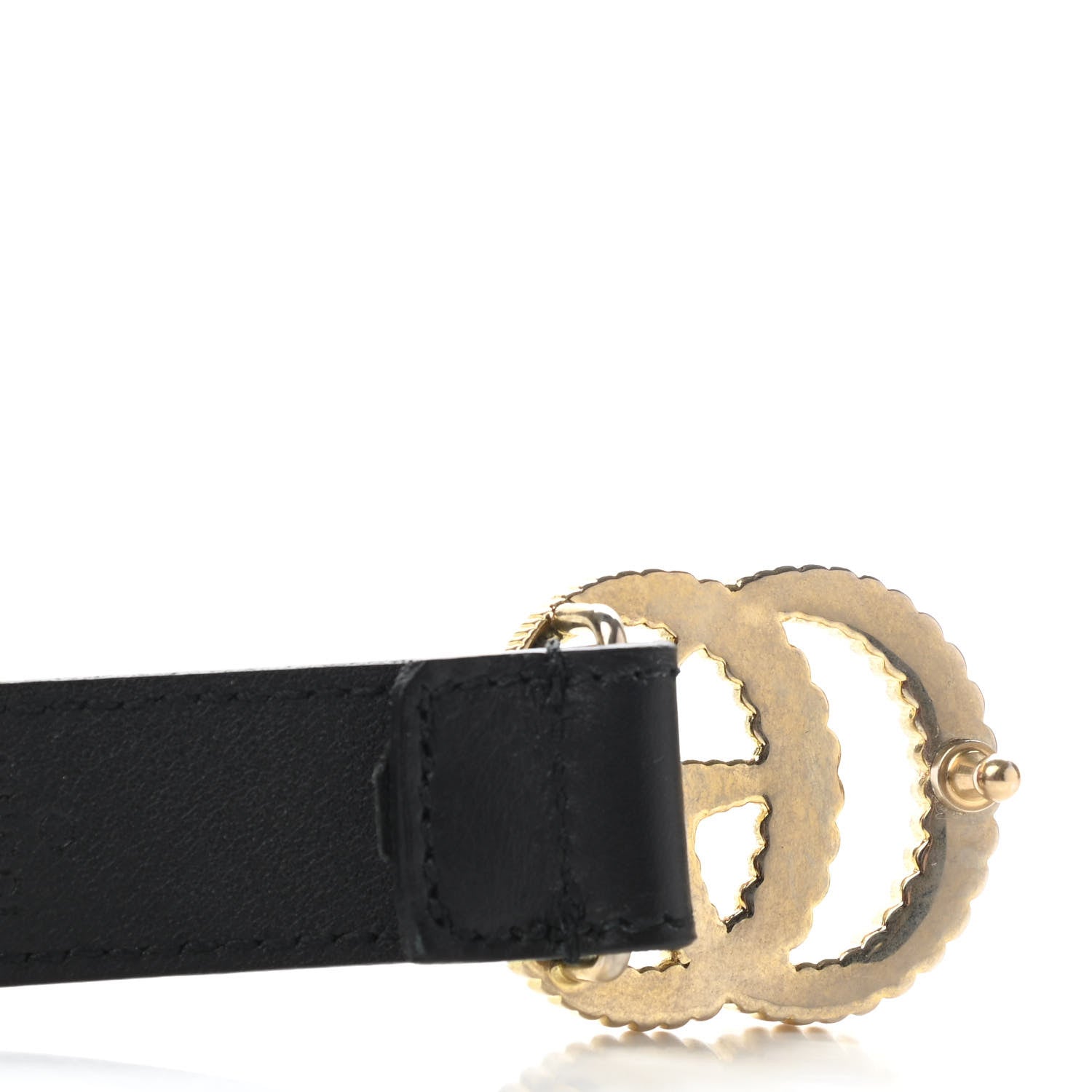 Gucci Moon Calfskin Torchon Double G 25mm Belt 90 36 Black 7 of 7