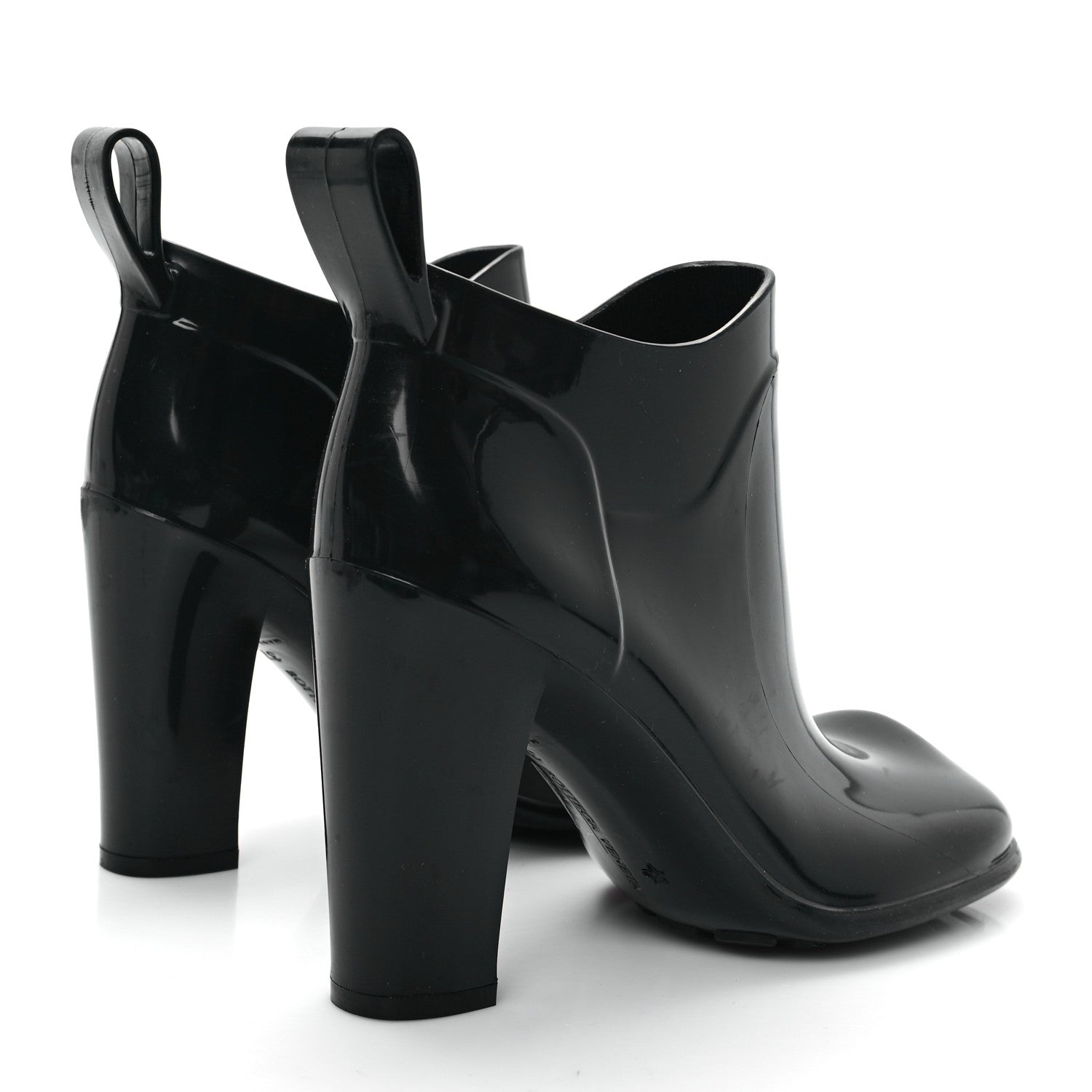 Bottega Veneta Rubber Shine Ankle Boots 37 Black 5 of 9