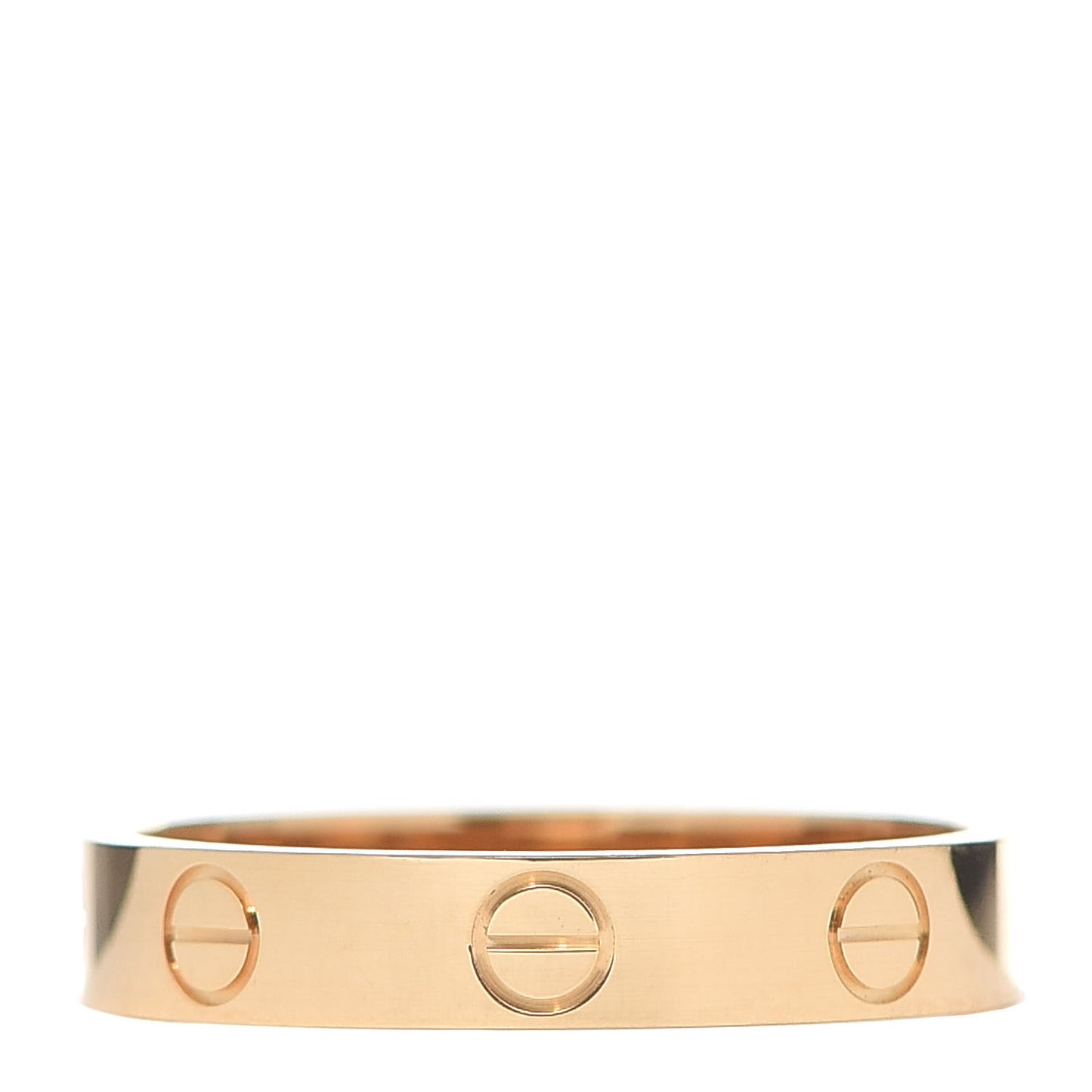 18K Yellow Gold 3.5mm LOVE Wedding Band Ring 54 6.75