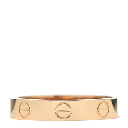 Cartier 18K Yellow Gold 3.5mm LOVE Wedding Band Ring 54 6.75 3 of 6