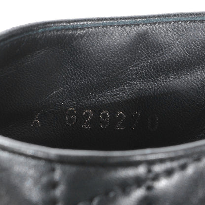 Chanel Leather Quilted Ankle Cap Toe Boots 37 Black 8 of 8