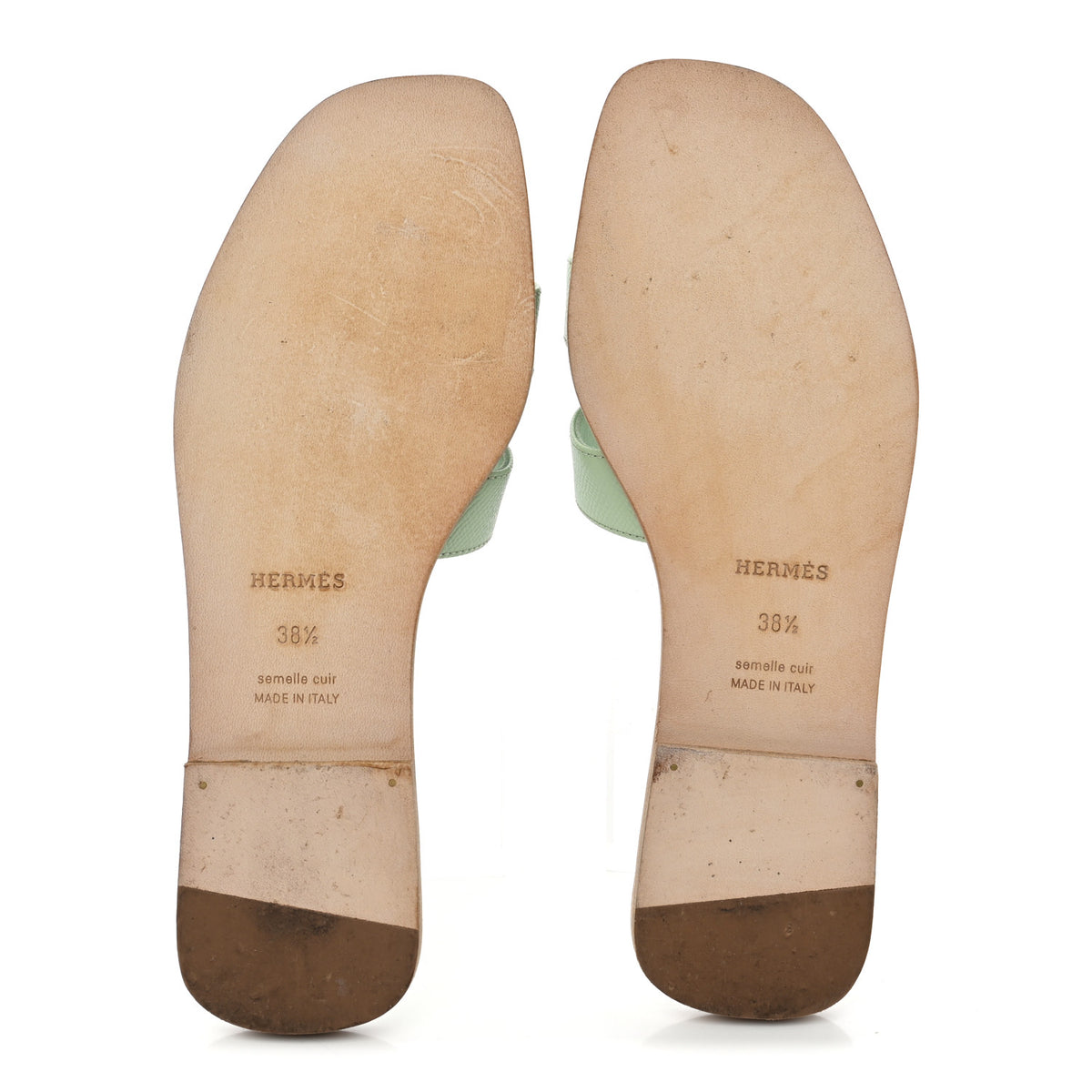 Epsom Oran Sandals 38.5 Vert Jade