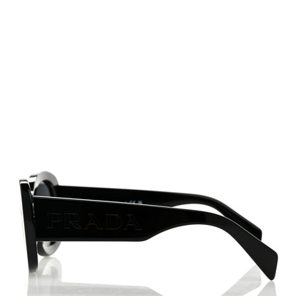 Prada Acetate Oval Sunglasses SPR A13 Black 3 of 7
