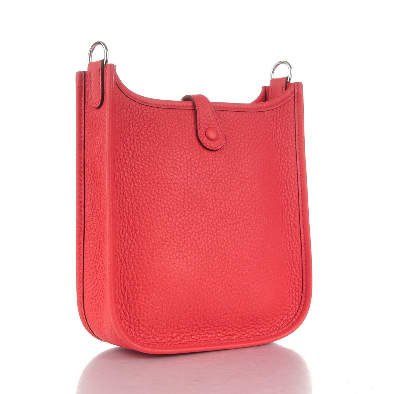 Hermes Taurillon Clemence Evelyne TPM Bougainvillea Rouge Pivoine 3 of 7