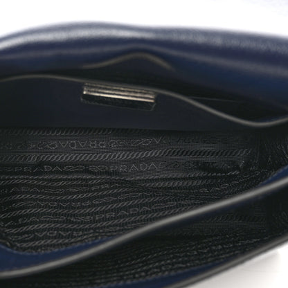 Prada Glace Calf Shoulder Bag Baltico 6 of 10