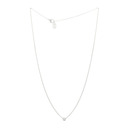 Cartier 18K White Gold Diamond XS D'Amour Pendant Necklace 3 of 6