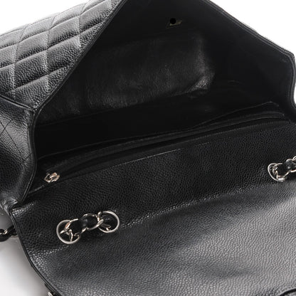 Chanel Caviar Quilted Jumbo Single Flap Black 5 of 8