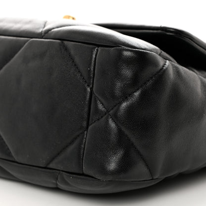Chanel Goatskin Quilted Medium Chanel 19 Flap Black 10 of 10