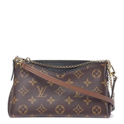 Louis Vuitton Monogram Pallas Clutch Black 1 of 9
