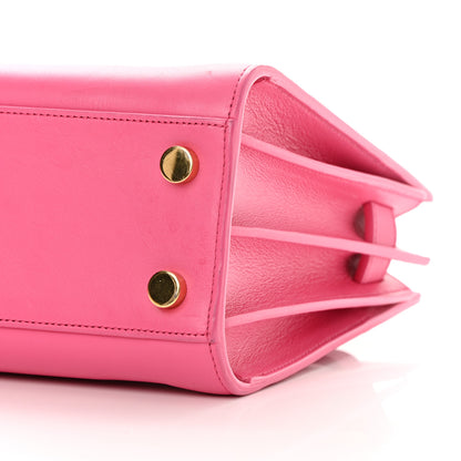 Saint Laurent Calfskin Sac De Jour Nano Lipstick Fuchsia 9 of 15