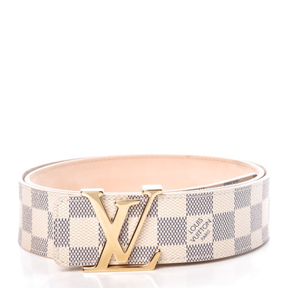 Louis Vuitton Damier Azur LV Initiales Belt 95 38 1 of 12