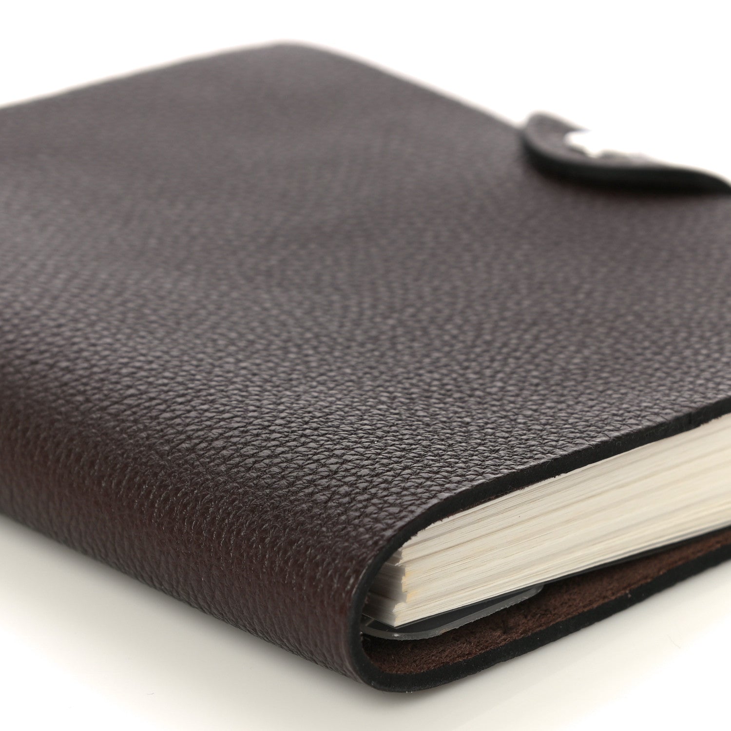 Hermes Togo Ulysse MM Notebook Cover Chocolate 10 of 12