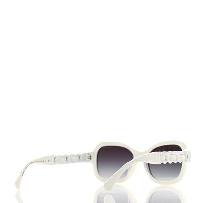 Chanel Acetate Chain Sunglasses 5465-Q White 4 of 8