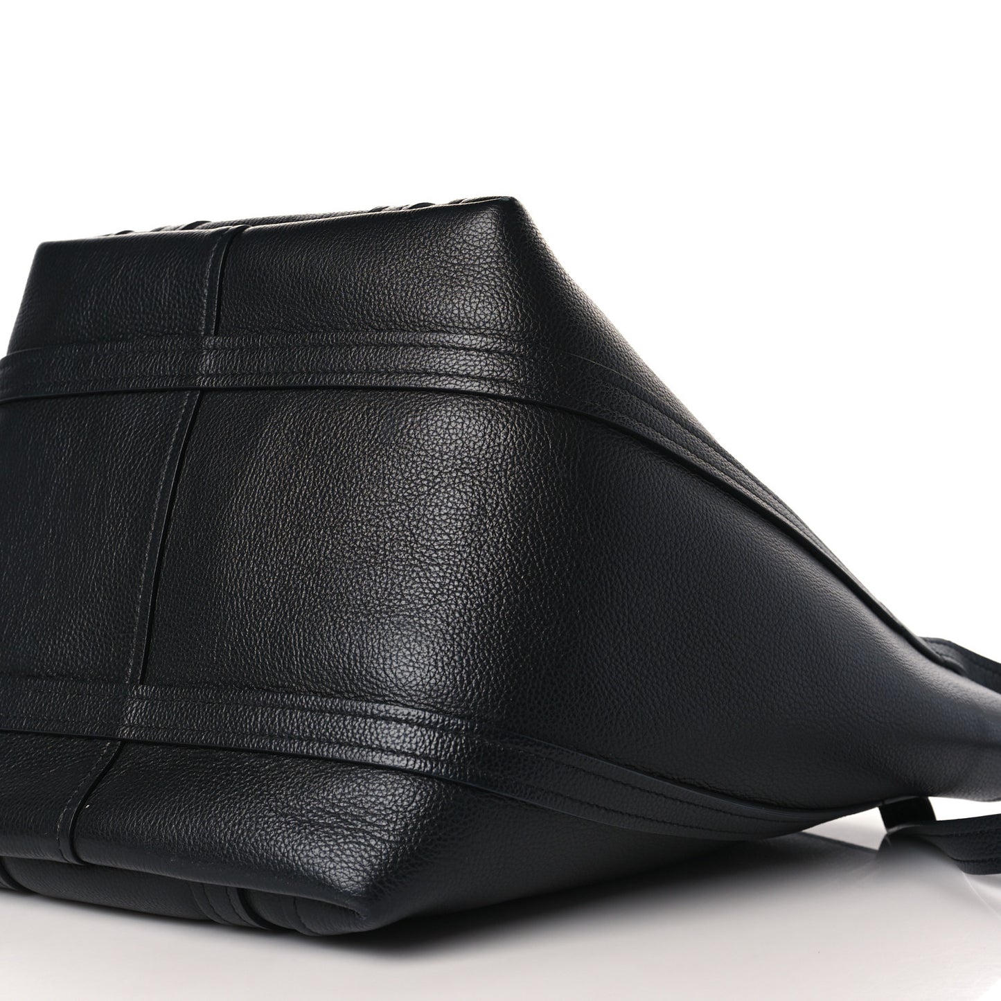 Grained Calfskin XL Everyday North South Shoulder Tote Bag Black