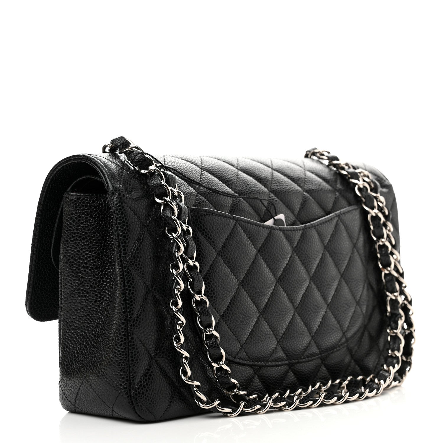 Chanel Caviar Quilted Medium Double Flap Black 3 of 13