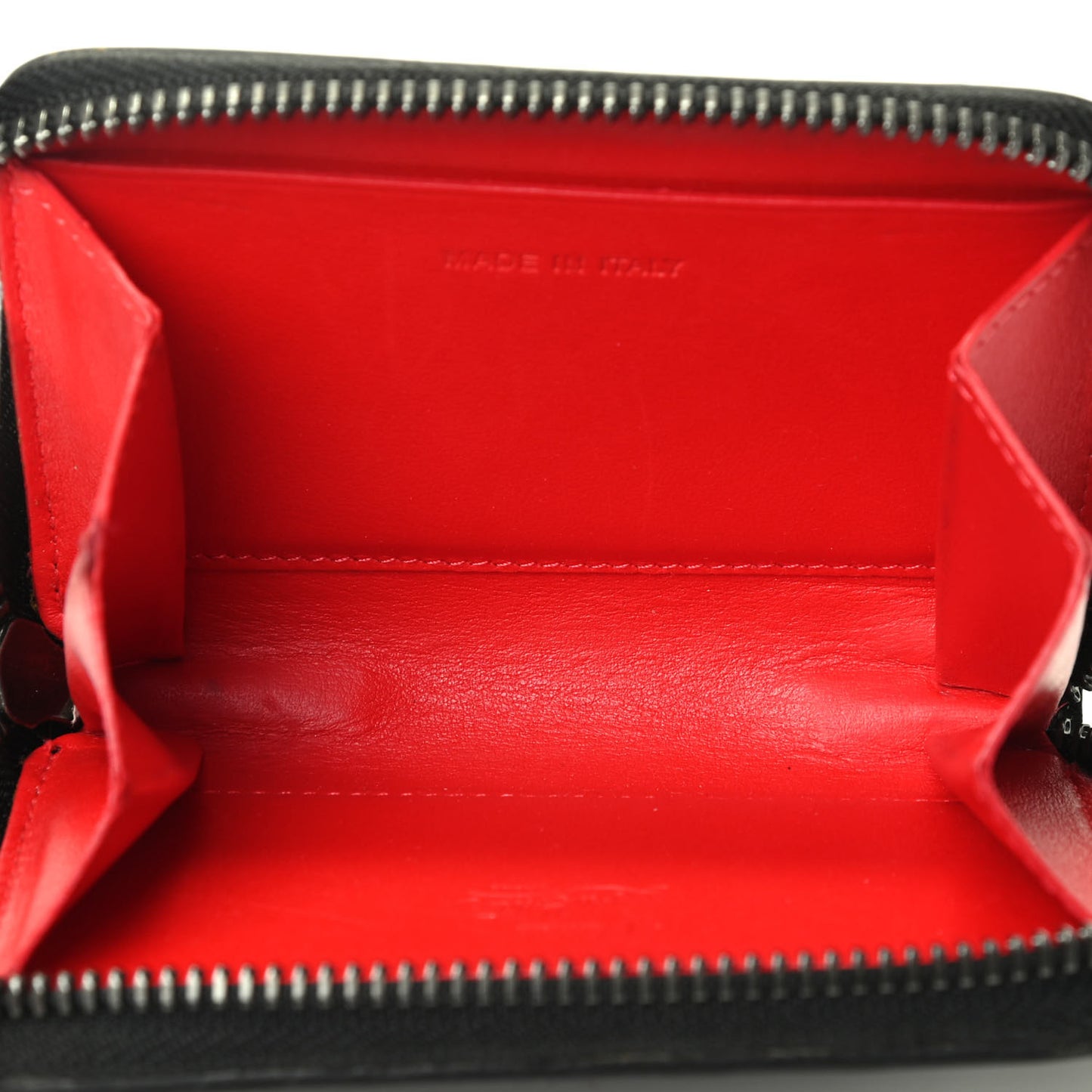Calfskin Spiked Panettone Coin Purse Black