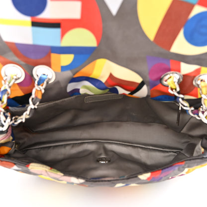 Chanel Nylon Printed Medium Coco Color Flap Multicolor 5 of 11