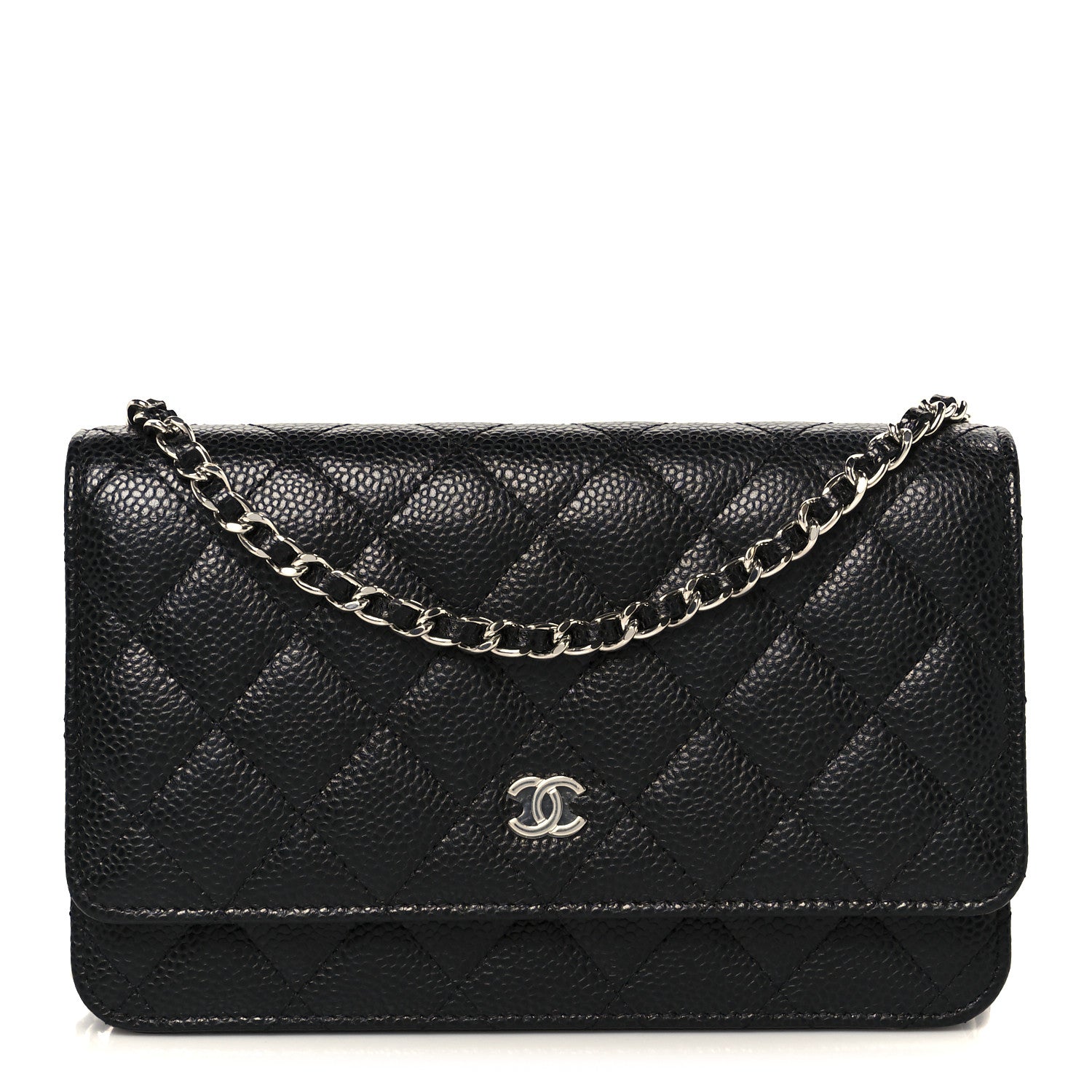 Chanel Caviar Quilted Wallet on Chain WOC Black 1 of 11
