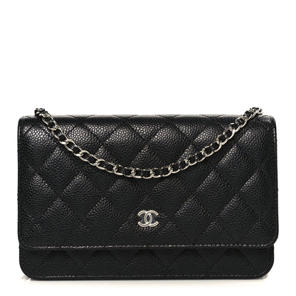 Chanel Caviar Quilted Wallet on Chain WOC Black 1 of 11