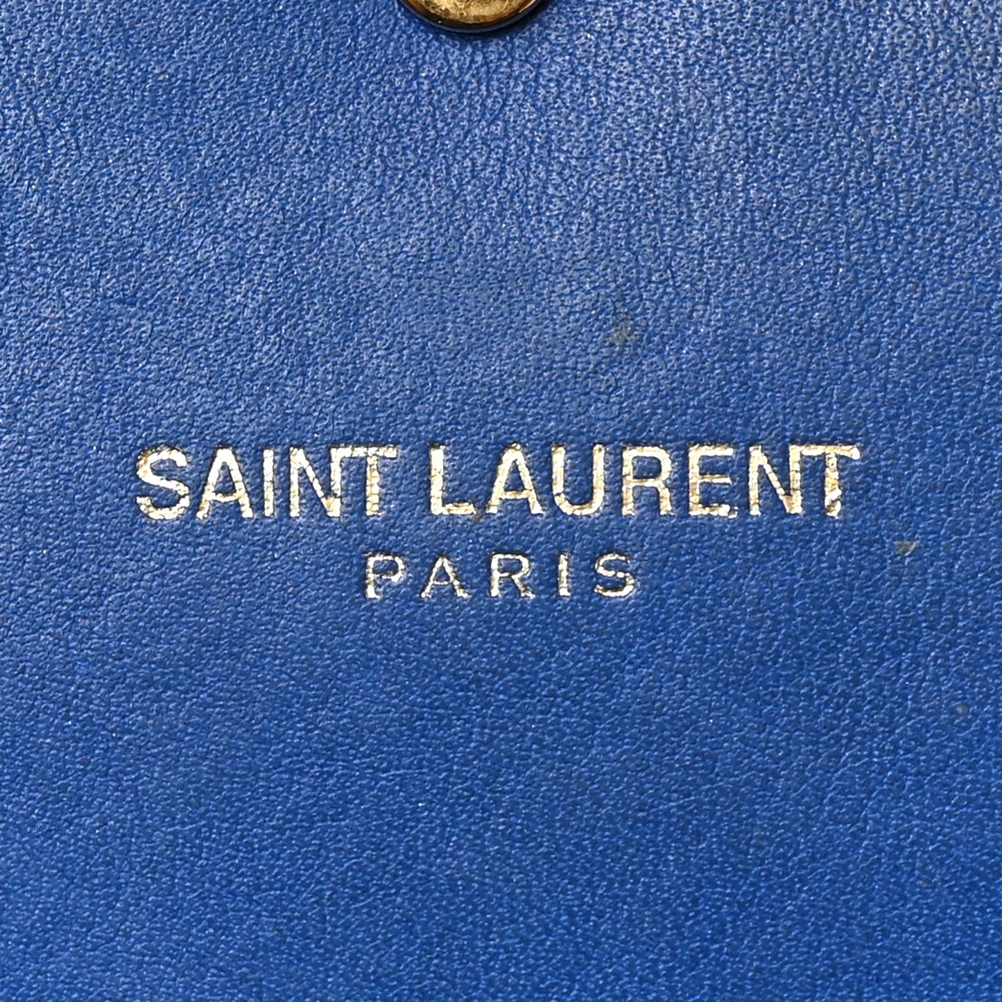 Calfskin Classic Y Ligne Clutch Royal Blue