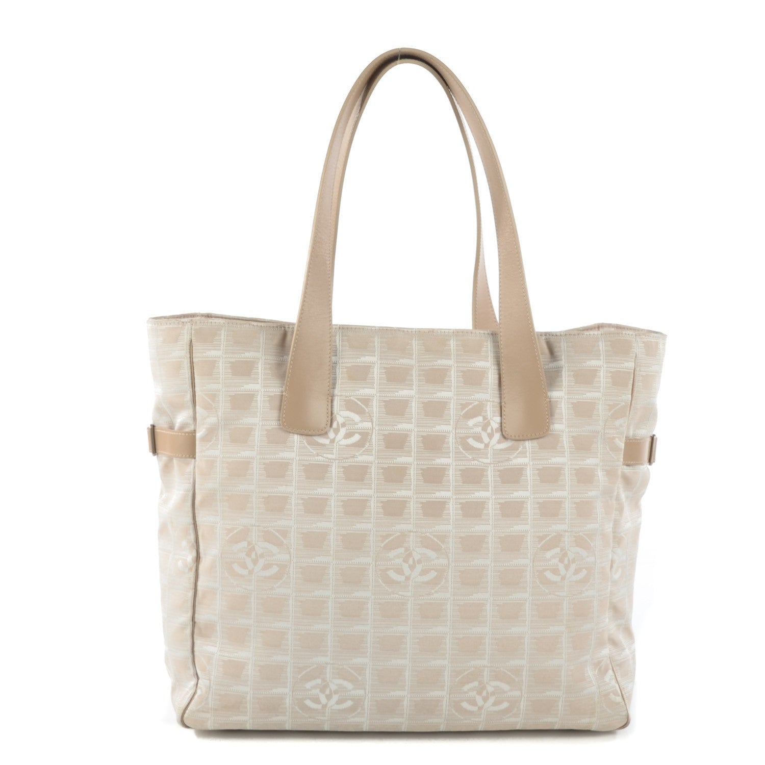 Chanel Nylon Medium Travel Tote Beige 1 of 8