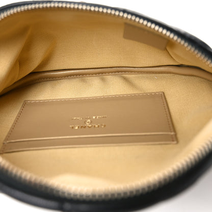 Chanel Shiny Lambskin Quilted CC Slide Waist Bag Fanny Pack Black 4 of 10