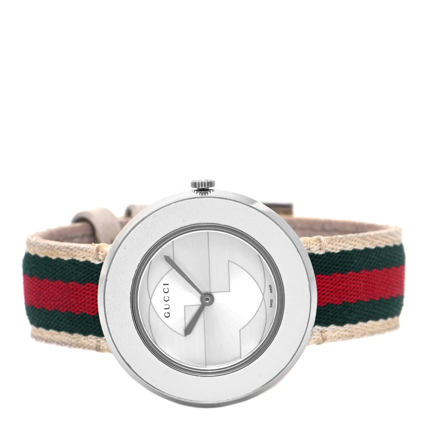 Gucci Stainless Steel Nylon 36mm U-Play Quartz Watch 2 of 5