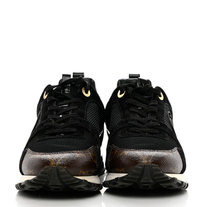 Louis Vuitton Suede Monogram Run Away Sneakers 36 Black 2 of 9
