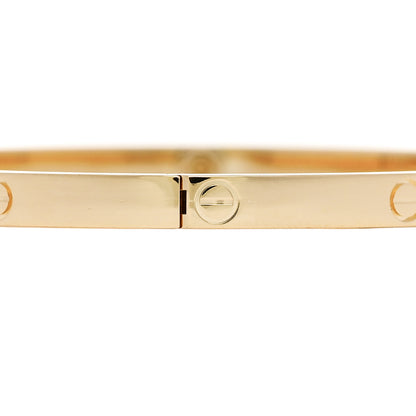 Cartier 18K Yellow Gold Small LOVE Bracelet 17 5 of 8