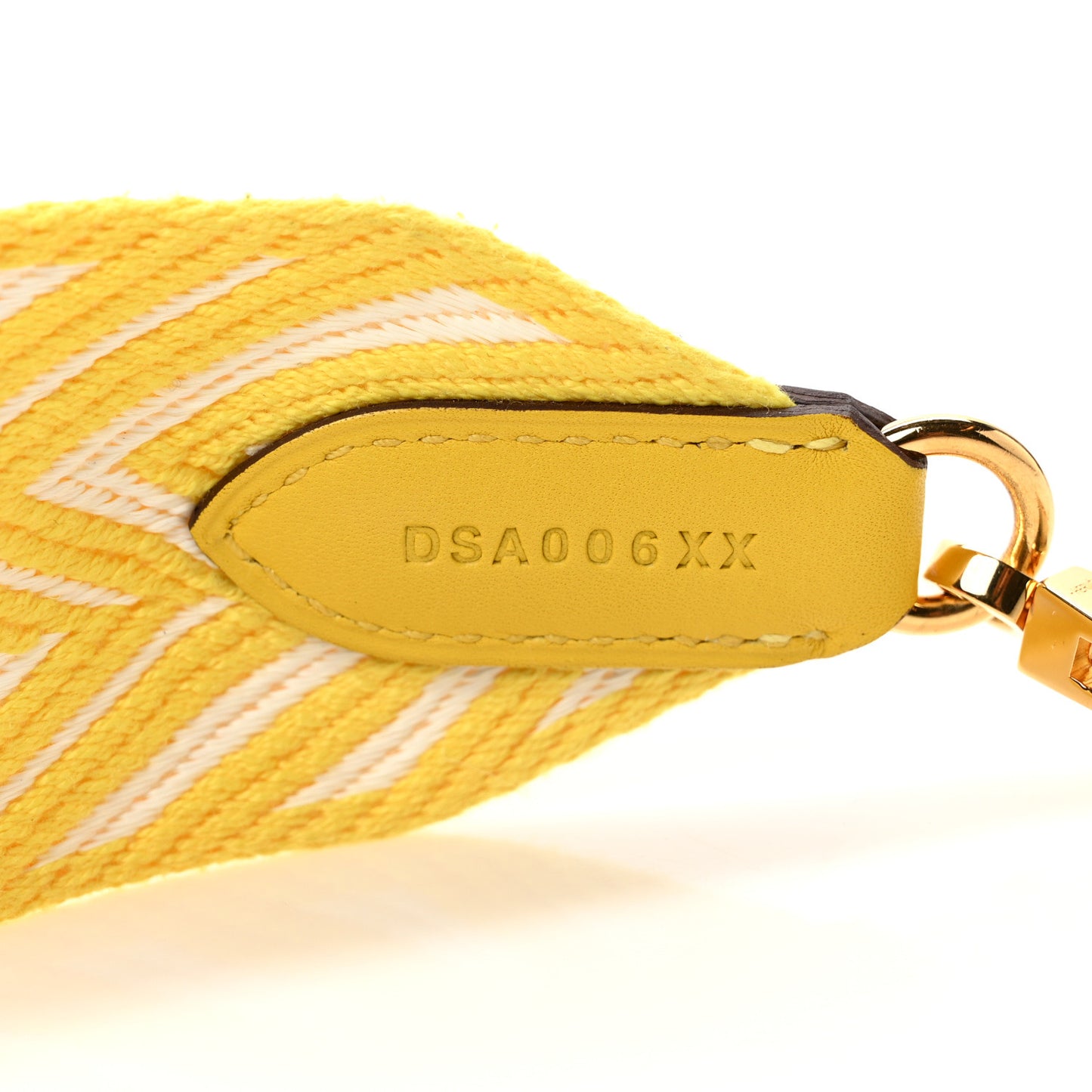 Toile Swift 50mm Sangle ZigZag Shoulder Strap Jaune Citron Blanc Jaune De Naples